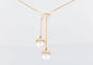 Boucles d'oreilles Cacharel - Parure collier et boucles d’oreilles en or jaune 18 carats et perles 58 Facettes