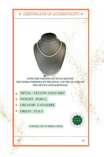 Collier UnoAErre - Collier en or jaune 18 carats 58 Facettes