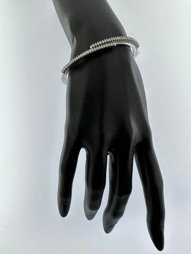 Bracelet Sinico - Bracelet en or blanc 18 carats et diamants 58 Facettes