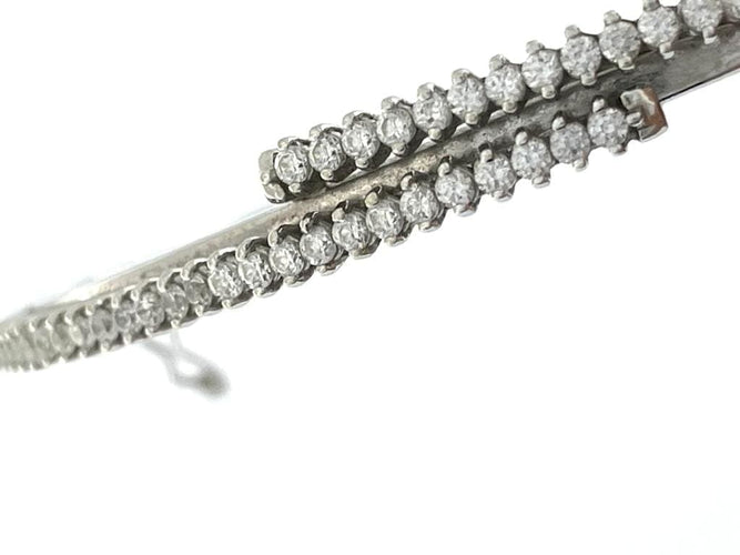 Bracelet Sinico - Bracelet en or blanc 18 carats et diamants 58 Facettes