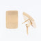 Boucles d'oreilles Artlinea - Boucles d’oreilles contemporaines en or jaune 18 carats 58 Facettes