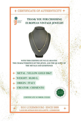 Collier Adriano Chimento - Collier à maillons en or jaune 18 carats 58 Facettes