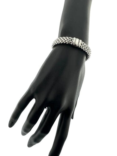 Bracelet FOPE - Bracelet motif brique en or blanc 18 carats 58 Facettes