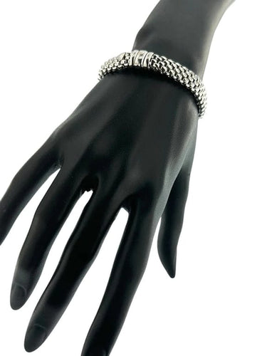 Bracelet FOPE - Bracelet motif brique en or blanc 18 carats 58 Facettes