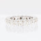 Bague 56 Bague Eternity - Alliance en or blanc 18 carats et diamants 58 Facettes