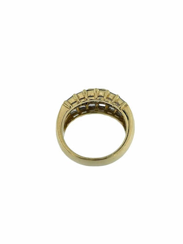 Bague 55 Bague cocktail en or jaune 18 carats avec diamants 58 Facettes