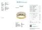 Bague 55 Bague cocktail en or jaune 18 carats avec diamants 58 Facettes