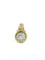 Pendentif Pendentif français vintage en or jaune et blanc avec diamants 1,25 ct 58 Facettes