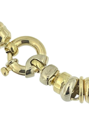 Collier Urbino - Collier tubulaire en or jaune 18 carats et or blanc 58 Facettes
