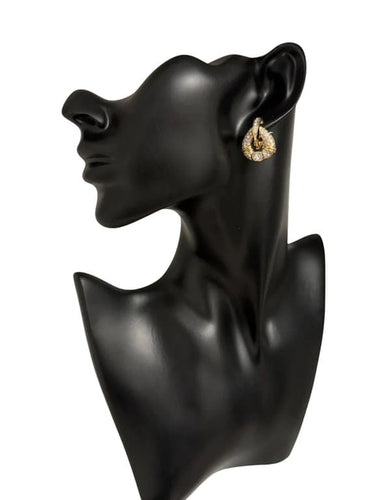 Boucles d'oreilles Boucles d'oreilles en or jaune 18 carats avec diamants 2,50 ct 58 Facettes
