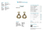 Boucles d'oreilles Boucles d'oreilles en or jaune 18 carats avec diamants 2,50 ct 58 Facettes