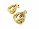 Boucles d'oreilles Boucles d'oreilles en or jaune 18 carats avec diamants 2,50 ct 58 Facettes