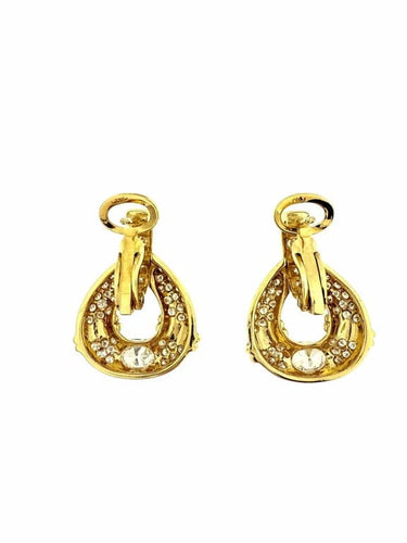 Boucles d'oreilles Boucles d'oreilles en or jaune 18 carats avec diamants 2,50 ct 58 Facettes