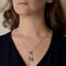 Collier Collier négligé en or blanc 18K avec saphirs et diamants 58 Facettes B250609