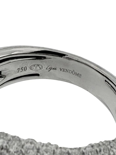 Bague 55 Vendome Ligne Vendôme - Bague en or blanc 18 carats et diamants 58 Facettes