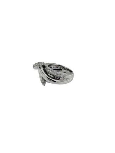 Bague 55 Vendome Ligne Vendôme - Bague en or blanc 18 carats et diamants 58 Facettes