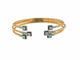 Bracelet Bracelet manchette en or rose et or blanc 18 carats, diamants 58 Facettes