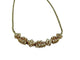 Collier Collier vintage italien en or jaune et blanc 18 carats avec diamants 58 Facettes