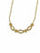 Collier Collier vintage italien en or jaune et blanc 18 carats avec diamants 58 Facettes