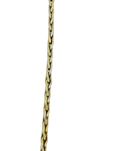 Collier Collier vintage italien en or jaune et blanc 18 carats avec diamants 58 Facettes