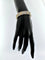 Bracelet Bracelet manchette italien en or jaune et or blanc avec diamants 58 Facettes