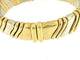 Bracelet Bracelet manchette italien en or jaune et or blanc avec diamants 58 Facettes