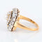 Bague 54 Bague rétro en or jaune 18 ct, perle et diamants 58 Facettes 1