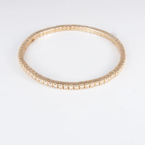 Bracelet Bracelet rivière en or jaune 18 ct et diamants 58 Facettes 1