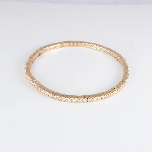 Bracelet Bracelet rivière en or jaune 18 ct et diamants 58 Facettes 1