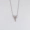 Collier Collier pendentif cœurs entrelacés en or blanc 18 ct et diamants 58 Facettes 1