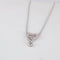 Collier Collier pendentif cœurs entrelacés en or blanc 18 ct et diamants 58 Facettes 1