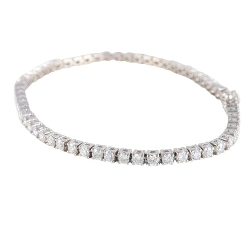 Bracelet Bracelet rivière en or blanc 750 et diamants env. 4 ct 58 Facettes 220407