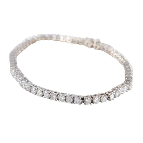 Bracelet Bracelet rivière en or blanc 750 et diamants env. 4 ct 58 Facettes 220406
