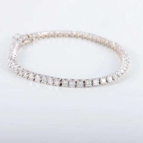 Bracelet Bracelet rivière en or blanc 750 et diamants env. 4 ct 58 Facettes 220406