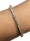 Bracelet Bracelet tennis rivière de diamants NED en or blanc 18K 58 Facettes