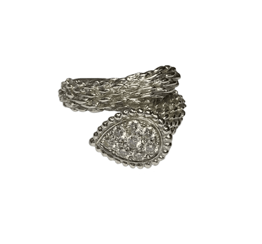 Bague 51 Boucheron Serpent Bohème - Bague en or blanc 18K et diamants 58 Facettes 250165