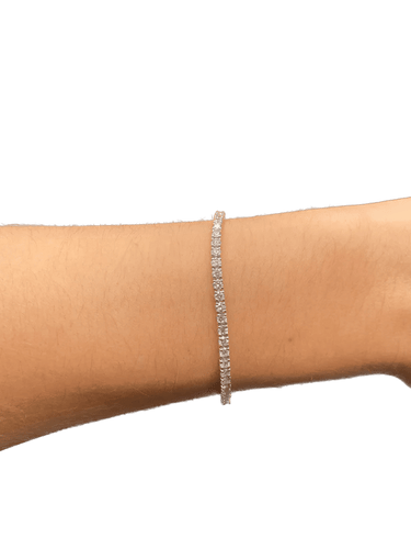 Bracelet Bracelet rivière 64 diamants en or blanc 18K, env. 3 carats 58 Facettes 250237
