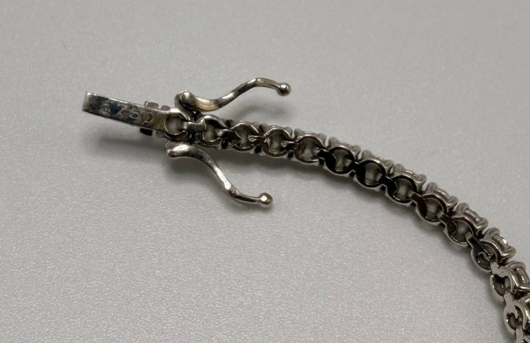 Bracelet Bracelet rivière 64 diamants en or blanc 18K, env. 3 carats 58 Facettes 250237