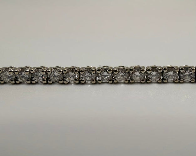 Bracelet Bracelet rivière 64 diamants en or blanc 18K, env. 3 carats 58 Facettes 250237