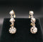 Boucles d'oreilles Boucles d’oreilles dormeuses en or et diamants vers 1920 58 Facettes