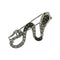 Broche Broche en or blanc 18 carats avec diamants blancs et verts 58 Facettes HG-200111
