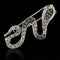 Broche Broche en or blanc 18 carats avec diamants blancs et verts 58 Facettes HG-200111