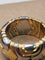 Bague 55 Bvlgari Alveare - Bague en or jaune 18 carats et acier 58 Facettes