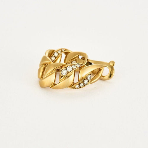 Boucles d'oreilles Cartier Bergame - Parure en or jaune et diamants 58 Facettes 58FC14