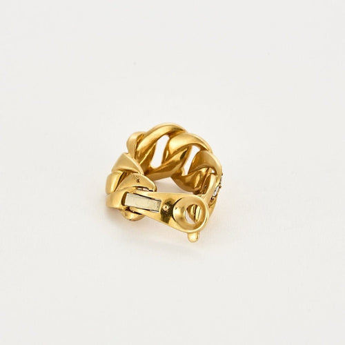 Boucles d'oreilles Cartier Bergame - Parure en or jaune et diamants 58 Facettes 58FC14