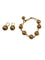 Boucles d'oreilles Chantecler Boule - Parure bracelet et boucles d’oreilles en or rose 18 carats 58 Facettes