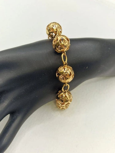 Boucles d'oreilles Chantecler Boule - Parure bracelet et boucles d’oreilles en or rose 18 carats 58 Facettes
