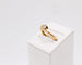 Bague 51 Alliance demi-lune croisée en or jaune 18 carats avec diamant 58 Facettes 240019