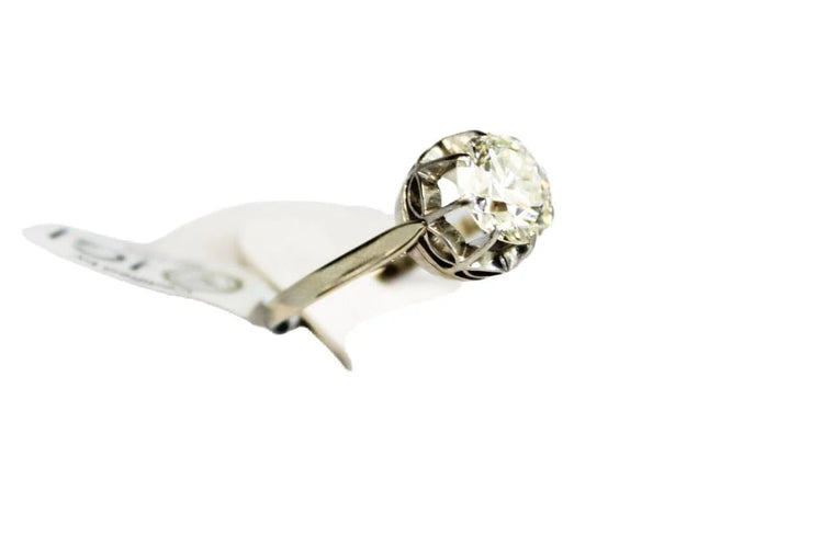 Bague 58 Bague en or blanc 750 avec diamant 3 ct 58 Facettes 250299