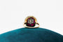 Bague 53 Bague ronde en or bicolore avec diamants et rubis 58 Facettes 250048